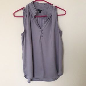Gray 3 button blouse